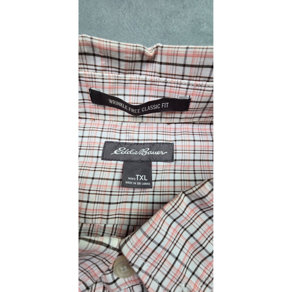 Eddie Bauer Short Sleeve Button Up Shirt Men's TXL Tall - Picture 6 of 9